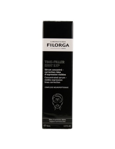Filorga Time - Filler Shot 5XP Serum 15ml Συμπυκνωμένος Ορός Προσώπου για Βελτίωση των Γραμμών Έκφρασης & Μείωση Ρυτίδων