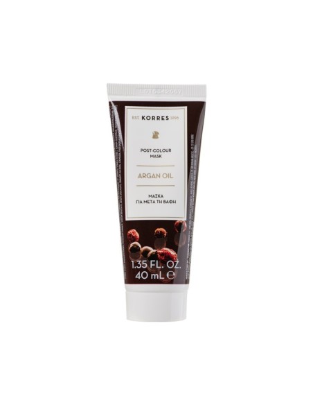 Korres Argan Oil Μόνιμη Βαφή Μαλλιών, 1.0 Μαύρο Φυσικό - 50ml & Δωρο Argan Oil Μάσκα Για Μετά Τη Βαφή - 40ml