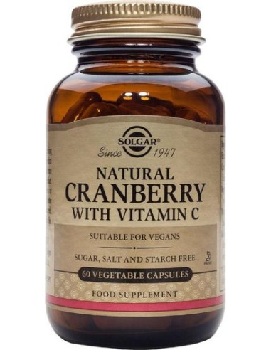 SOLGAR CRANBERRY EXTRACT WITH VITAMIN C 60caps