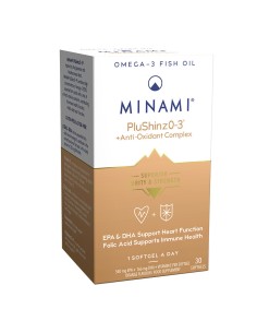 Minami PluShinzO-3 Ιχθυέλαιο 30 μαλακές κάψουλες