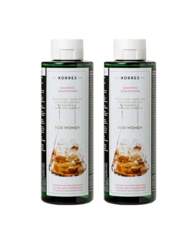 Korres Promo Hair Loss Shampoo Women 2x250ml...