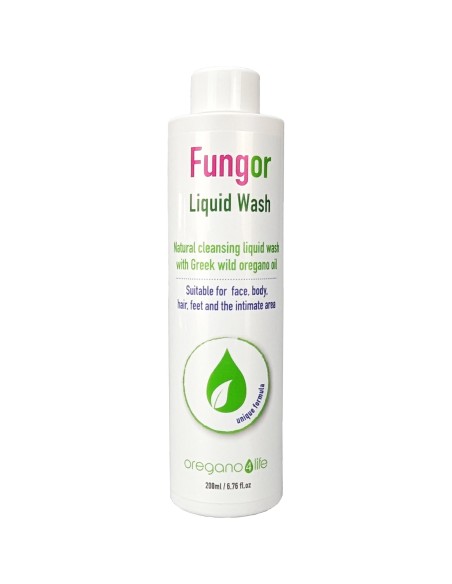 Oregano 4 Life Fungor Liquid Wash, Υγρό Καθαρισμού Με Αιθέριο Έλαιο Βιολογικής Ρίγανης 200ml.