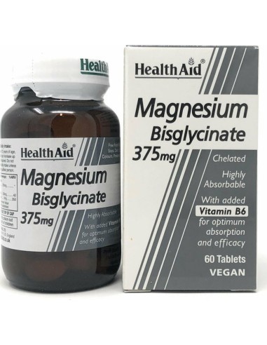 Health Aid Magnesium Bisglycinate 375mg 60 tablets