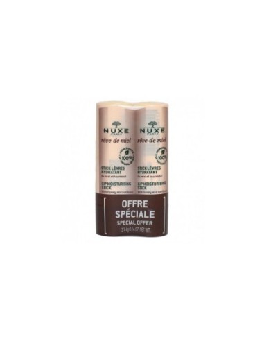 NUXE REVE DE MIEL STICK LIP 4gr+ 4gr
