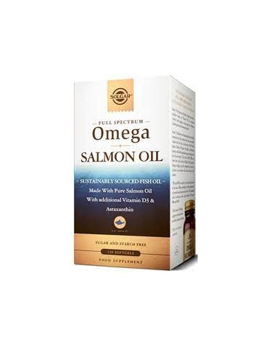 SOLGAR FULL SPECTRUM OMEGA SALMON OIL120 softgels