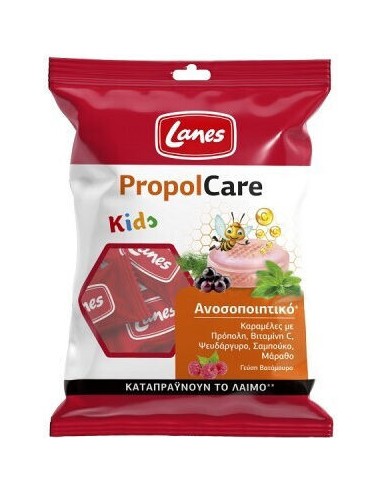LANES PROPOLCARE KIDS ΚΑΡΑΜΕΛΕΣ ΒΑΤΟΜΟΥΡΟ 54g