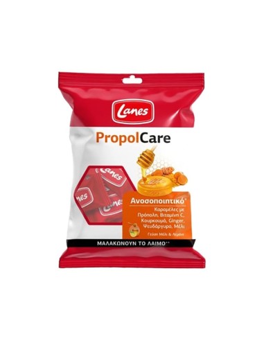 LANES PROPOLCARE ΚΑΡΑΜΕΛΕΣ ΜΕΛΙ/ΛΕΜΟΝΙ 54g