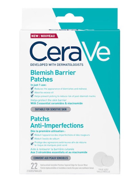 Cerave Blemish Barrier Patches Αυτοκόλλητα Επιθέματα Κατά των Ατελειών 22 τεμάχια