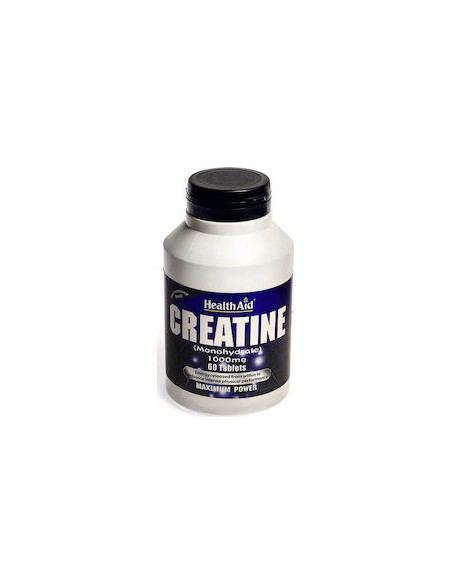 Health Aid Creatine Monohydrate 1000mg Dietary Supplement With Creatine For Muscle Mass Enhancement 60 tablets