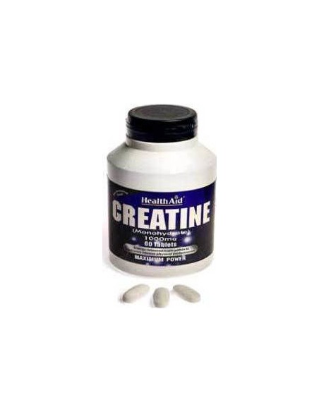Health Aid Creatine Monohydrate 1000mg Dietary Supplement With Creatine For Muscle Mass Enhancement 60 tablets