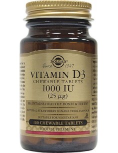 Solgar Vitamin D3 1000iu Vitamin for Strengthening the...
