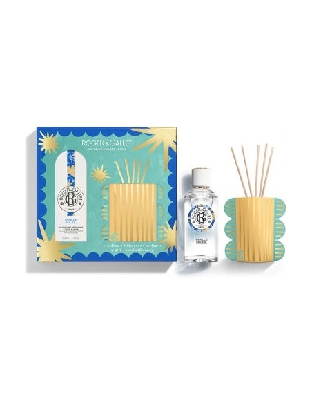 Roger & Gallet Promo Vanille Soleil Wellbeing Fragrant Water Perfume 100ml & Gift Perfume Diffuser Room Fragrance