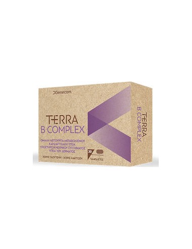 Genecom Terra B Complex Βιταμίνη για Ενέργεια,...