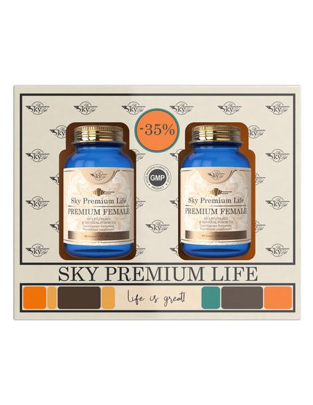 Sky Premium Life Premium Female Promo Pack Συμπλήρωμα Διατροφής για Γυναίκες 2x60 δισκία
