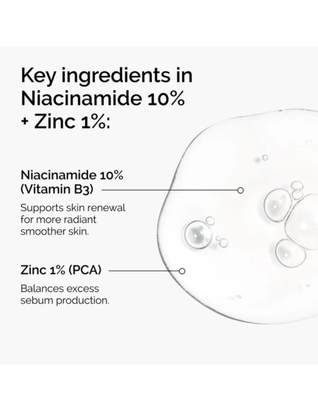 The Ordinary The Ordinary Niacinamide 10% & Zinc 1% Face Serum For Blemish-prone Skin 60ml