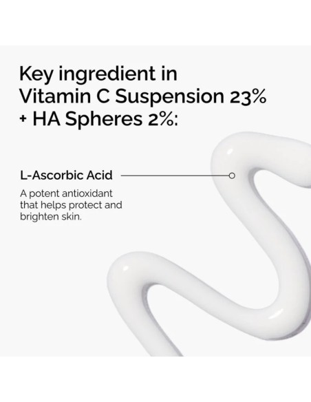 The Ordinary Vitamin C Suspension 23% + HA Spheres 2%, Κρέμα Προσώπου με Βιταμίνη C & Υαλουρονικό Οξύ, 30ml