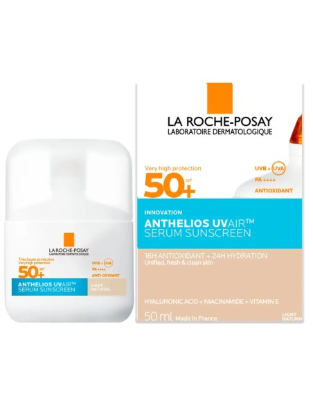 La Roche-Posay Athelios UVAIR Αντηλιακός Ορός Mε Χρώμα Light Natural spf50+ 50mL