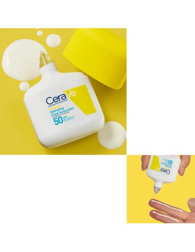 CeraVe Invisible Hydrating Fluid Sunscreen...