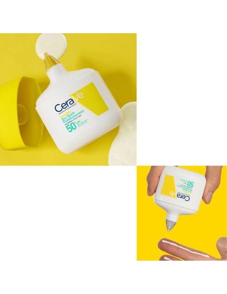 CeraVe Invisible Dry Touch Fluid Sunscreen SPF50 Normal to Oily Skin 50mL