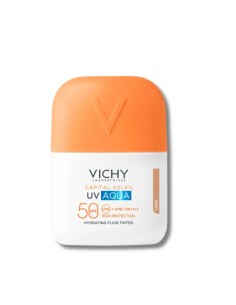 Vichy Capital Soleil UV AQUA  SPF50 Hydrating Invisible Fluid tinted-Ενυδατικό Αντηλιακό Προσώπου Ανάλαφρης Υφής Με Χρώμα 50mL