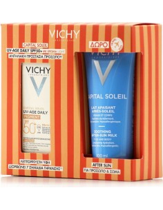 Vichy Promo Capital Soleil UV-AGE DAILY TINTED LIGHT SPG50 40ml+ Gift After Sun 100mL