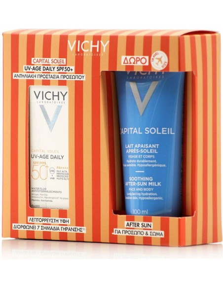 Vichy Promo Capital Soleil UV-AGE DAILY SPF50 40ml+ Gift After Sun 100mL