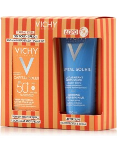 Vichy PROMO Capital Soleil Dry Touch Aντηλιακό  Προσώπου για Ματ Αποτέλεσμα SPF50+ 50ml+ ΔΩΡΟ After Sun 100ML