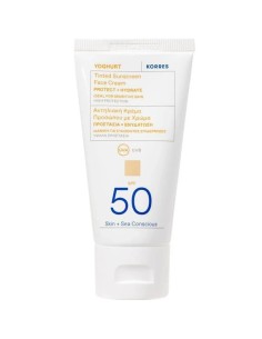 KORRES Yoghurt Αντηλιακή Κρέμα Προσώπου Mε Χρώμα SPF50 50mL