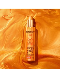 Nuxe Sun Oil Gold SPF30 Ιριδίζον Αντηλιακό Λάδι  150ml 2