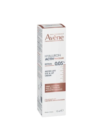 Avene HYALURON ACTIV PROCEDURE Micro Lift Κρέμα Ματιών & Χειλιών με Ρετινάλη 0,05% 15mL