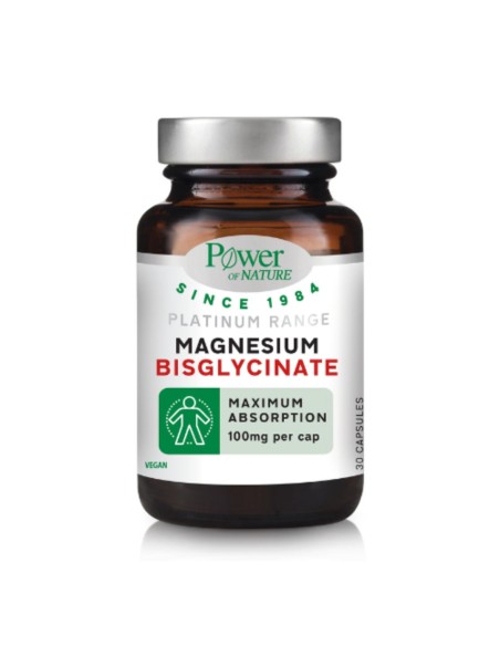 Power Of Nature Platinum Range Magnesium Bisglycinate 30 capsules