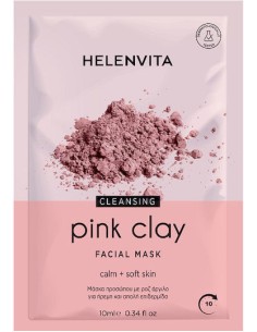 Helenvita Pink Clay Cleansing Face Mask Μάσκα προσώπου με...
