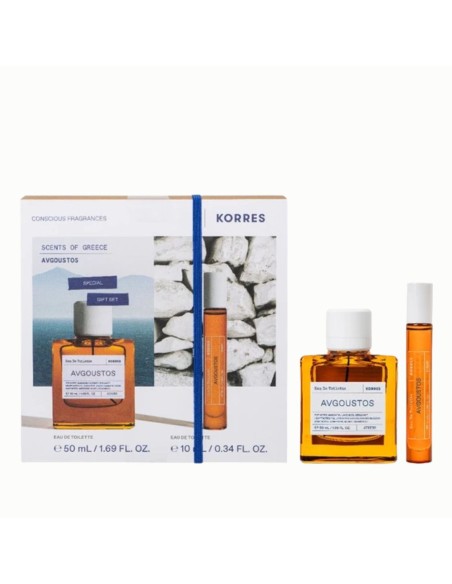 Korres Promo Avgoustos Eau De Toilette 50ml & Free Gift Avgoustos Eau De Toilette 10mL