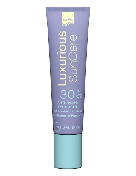 Intermed Luxurious Suncare Αντηλιακή & Αντιγηραντική Κρέμα Ματιών SPF30 15mL