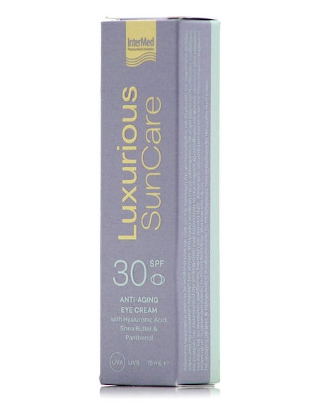 Intermed Luxurious Suncare Αντηλιακή & Αντιγηραντική Κρέμα Ματιών SPF30 15mL