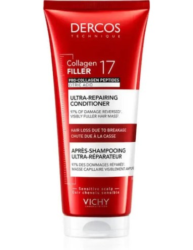 Vichy Dercos Collagen 17 Filler Conditioner for...
