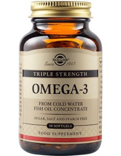 Solgar Omega-3 Fish Oil Triple Strength, Συμπλήρωμα με...