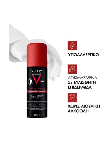 Vichy Homme Clinical Control Αποσμητικό Σπρέι...