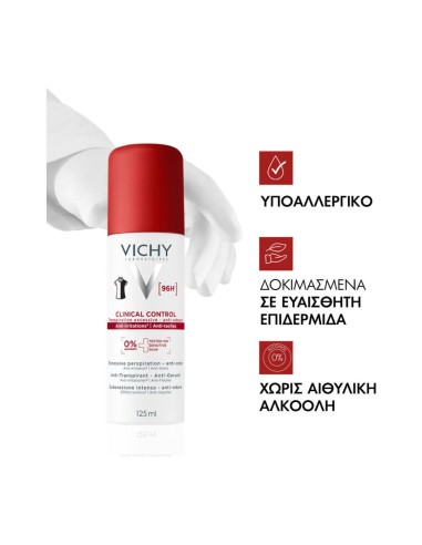 Vichy Clinical Control Αποσμητικό Σπρέι Για...