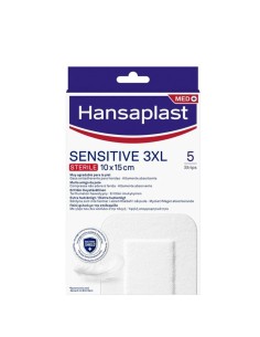 HANSAPLAST ANTIBACTERIAL SENSITIVE 3XL 10X15cm 5strips