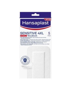 HANSAPLAST ANTIBACTERIAL SENSITIVE 4XL 10X20cm 5strips