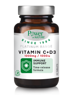 POWER HEALTH PLATINUM - VITAMIN C + D3 1000MG/1000IU 30S TABS