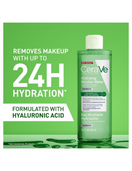 CeraVe Hydrating Micellar Water Eνυδατικό Νερό Καθαρισμού Micellar Για Κανονική Προς Ξηρή Επιδερμίδα 400mL