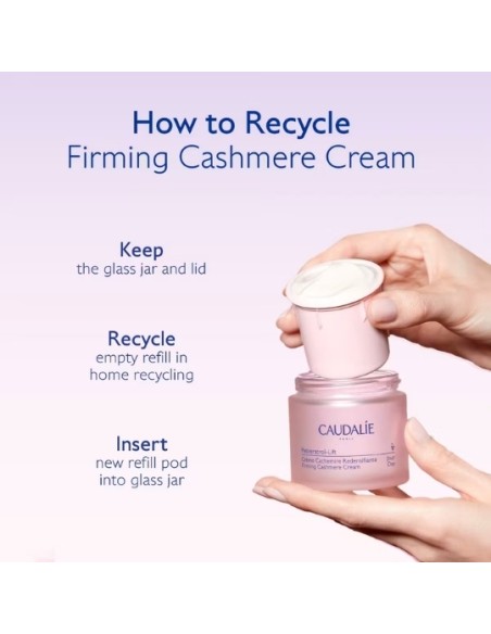 Caudalie REFILL Resveratrol-Lift Firming Cashmere Cream Wrinkle Correction & Firming Day Cream 50mL