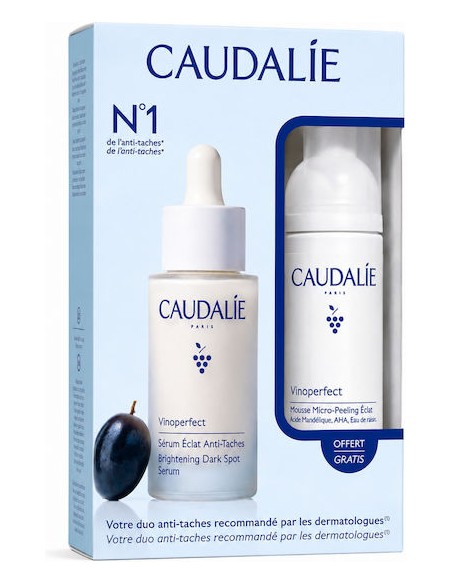 Caudalie Duo Κατά των Κηλίδων με  Vinoperfect Brightening Dark Spot Serum 30ml + ΔΩΡΟ Brightening Micropeel Αφρός 50ml