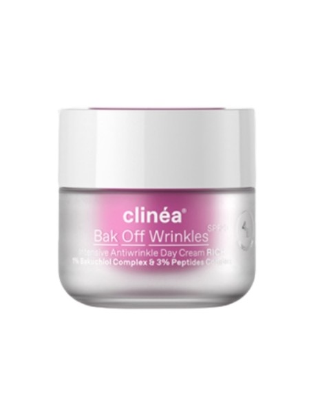 Clinea Bak Off Wrinkles Rich Spf 20 Κρέμα Ημέρας Εντατικής Αντιγήρανσης Βελούδινης Υφής με SPF 20 50mL