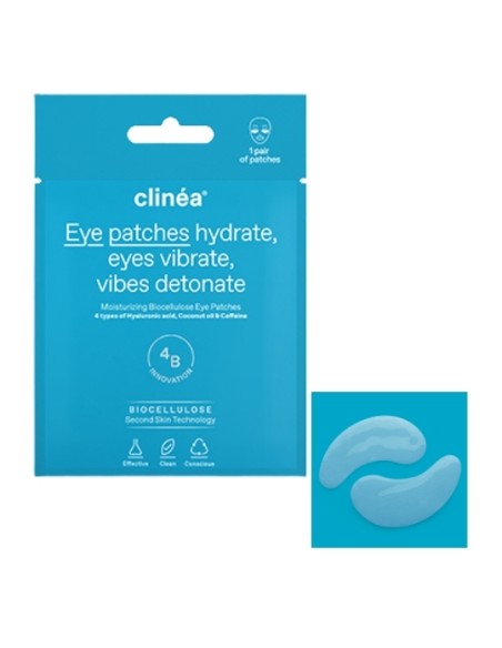Clinea Moisturizing Biocellulose Ενυδατικά Patches Ματιών  1 Ζευγάρι