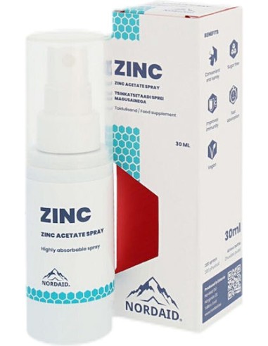 Nordaid Zinc Spray Sublingual Zinc with Vitamin...