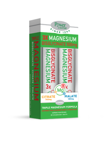 Power of Nature  3x Magnesium Bisglycinate...