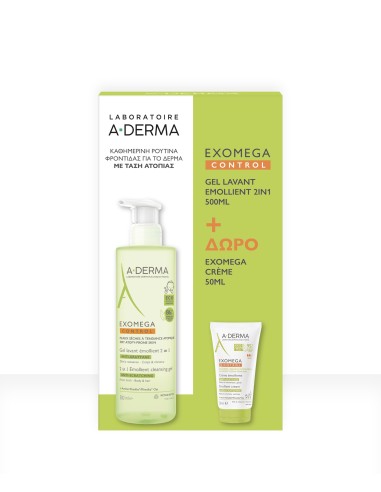 Α-Derma Exomega Gel 2 in 1 500ml, ζελ...